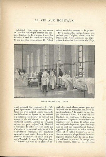 La vie aux hôpitaux - - Article Coupure de presse 1897 - Picture 2 of 4