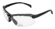 Global Vision C-2 Bifocal Safety Glasses 1.5 Diopter Clear AND Smoke Lens Z87.1
