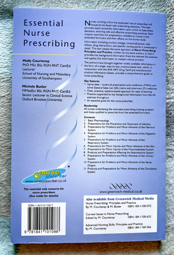 Essential Nurse Prescribing von Molly Courtenay, Michele Butler (Taschenbuch, 2002) - Bild 2 von 2
