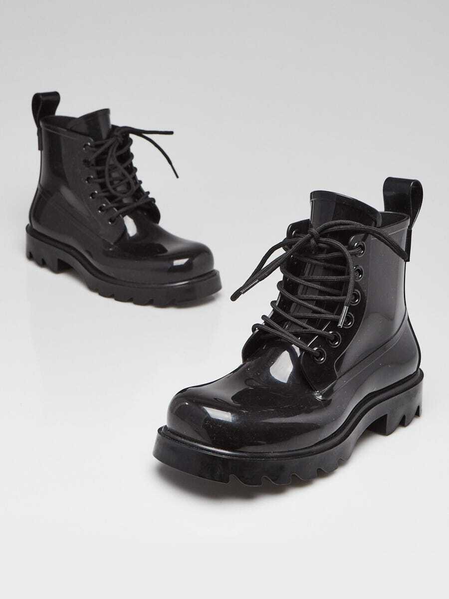 Bottega Black Rubber Stride Lace Up Boots Size 9.5/40 | eBay Bottega Black Rubber Stride Lace Up Boots Size 9.5/40 | eBay