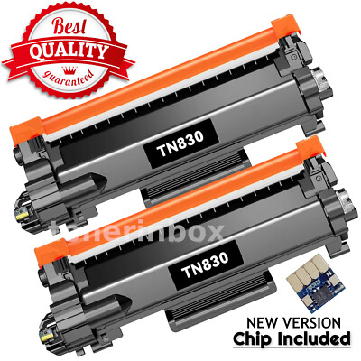 2-pack TN830 Toner Cartridge for For HL-L2405W MFC-L2760DW MFC-L2820DW