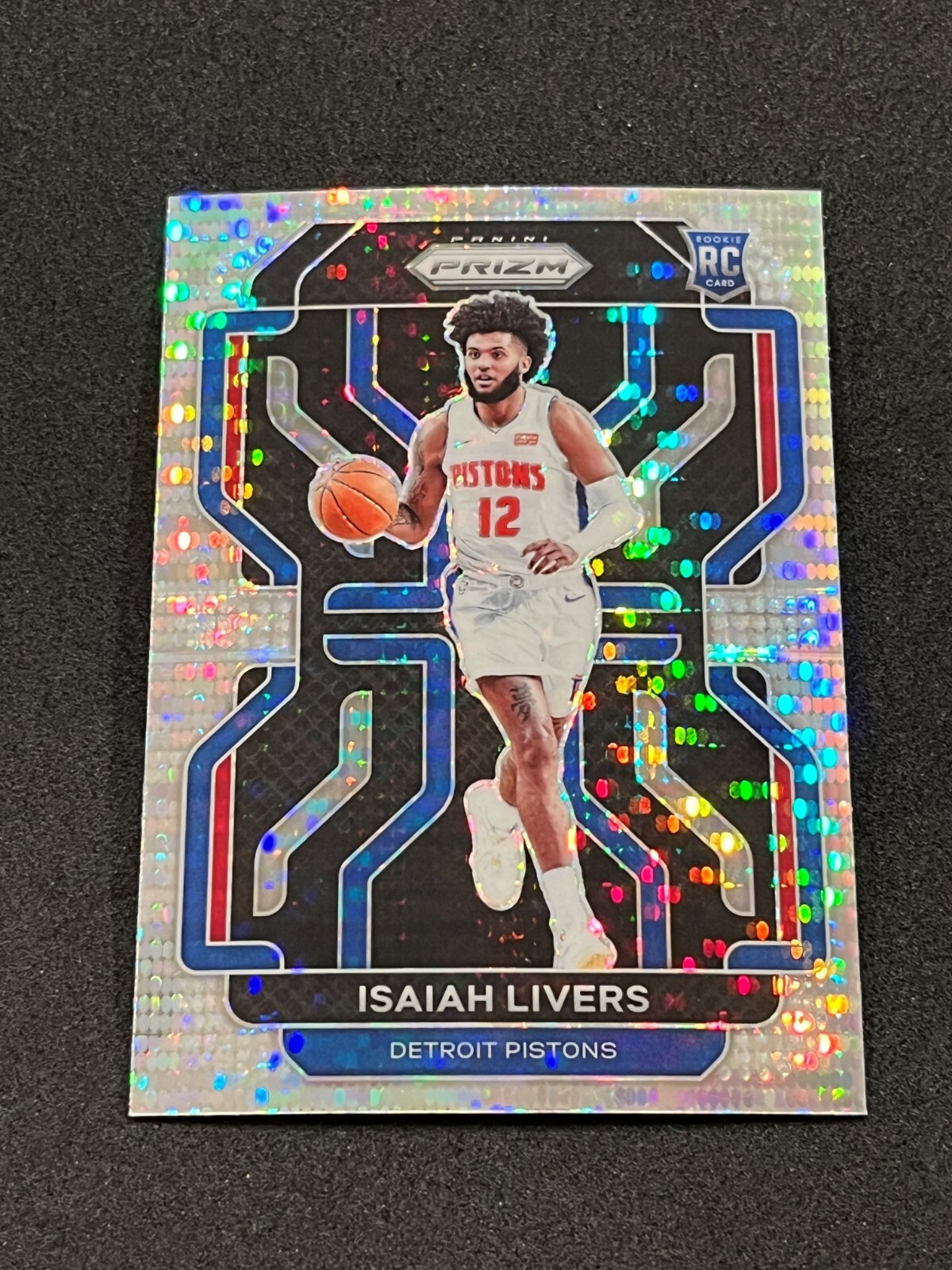 2021-22 Panini Prizm Basketball Isaiah Livers Rookie Pulsar Prizm #296 - Pistons
