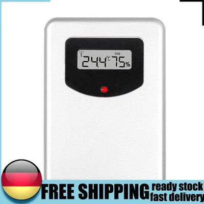 Digital Wireless Thermometer Sensor Indoor Outdoor Remote Humidity Meter Station
