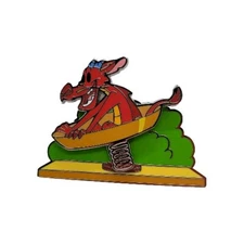 Disney Pin 2024 Mulan Spring Rides July LE4000 Mushu in Gong #166016 New Ship
