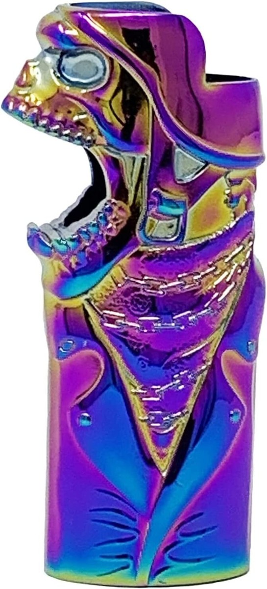 Metal Lighter Case Cover Fits Standard Bic Lighter J6 In Moto