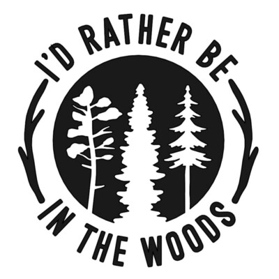 Rather Be In The Woods Adventure Aufkleber Vinyl Autoaufkleber Auto Laptop 6 Zoll