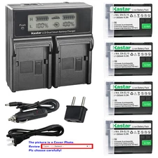 Kastar Battery LCD Dual Fast Charger for Nikon EN-EL15 MH-25 & D7500 DSLR Camera