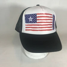 Rockstar Energy Drink USA American Flag Snapback Trucker Baseball Cap Hat NEW