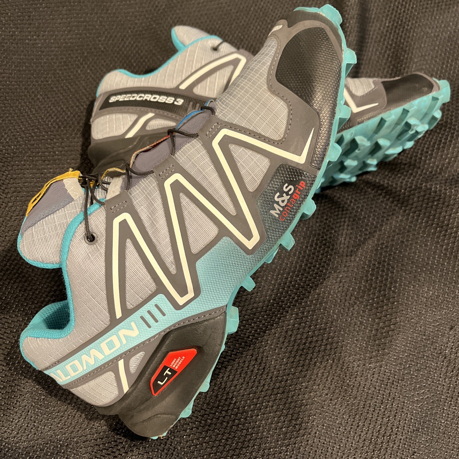 Scarpa da trail leggera Iconic Salomon Speed Cross 3 da donna grigio acqua misura 9 5