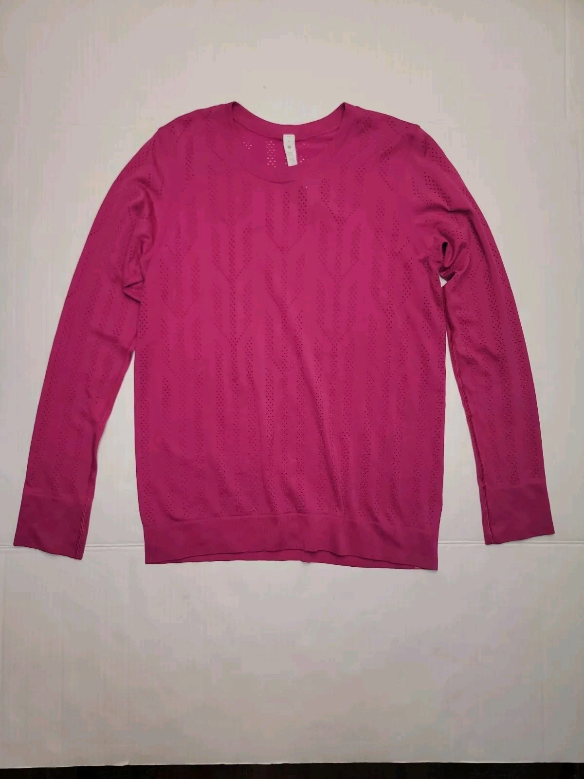 lululemon pullover perforated long sleeves relaxed fit athleisure 