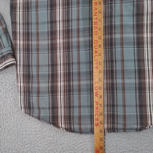 VINTAGE Carhartt Flannel Shirt Mens XL Gray Plaid Heavy Duty Button Up Outdoor - Picture 10 of 22