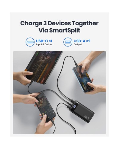 INIU Portable Charger, 22.5W 20000mAh USB C in & Out Power Bank Fast Charging... - Picture 6 of 8