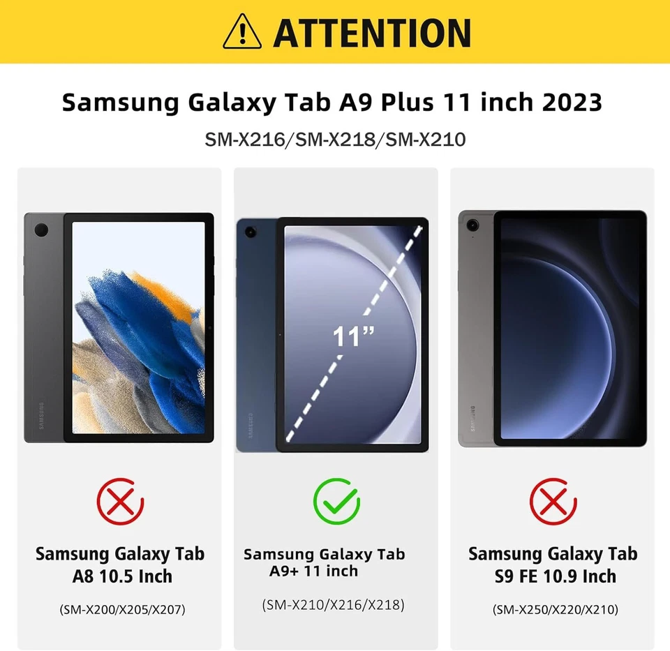 Smart Cover For Samsung Galaxy Tab A9+ 5G / Galaxy Tab A9 Plus 11" Tablet Cover - Image 2 of 4