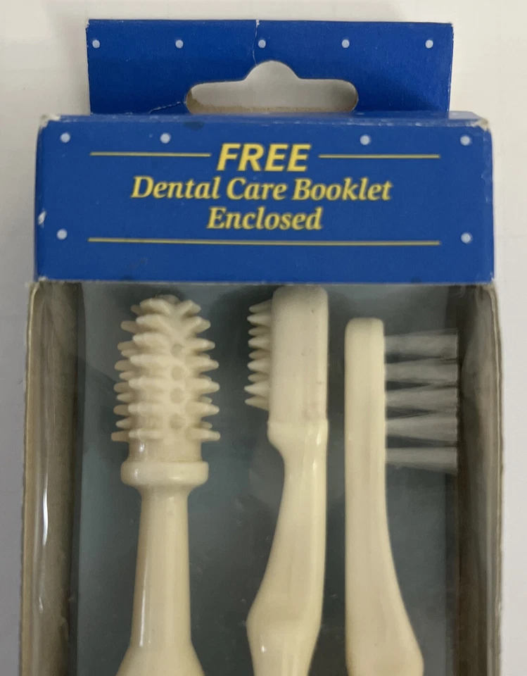 Juego de 3 cepillos de dientes Gerber Nuk 1991 vintage masajeador infantil Foto 3 de 4