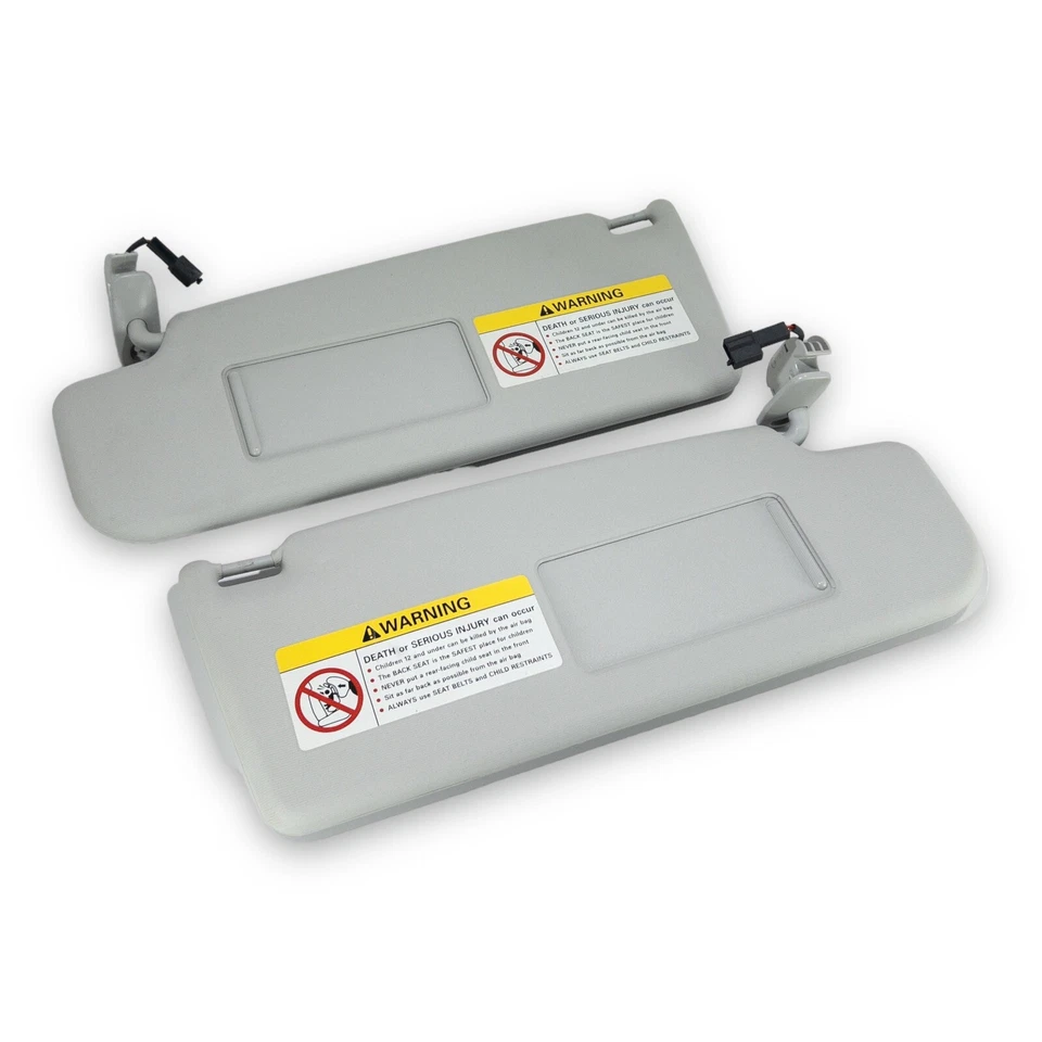 1999-2004 Volkswagen Jetta conjunto de par de para-sol para motorista e passageiro cinza - Imagem 2 de 4