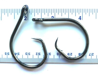 250 GT 4X Strength L2004 Offset Black Nickel Circle Hooks size 13/0