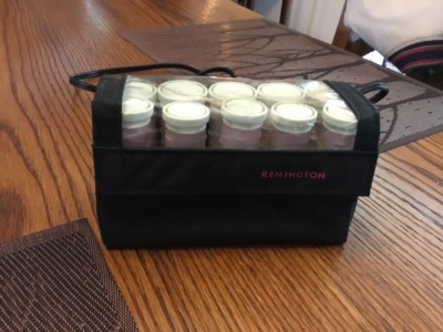 #ad #ad Remington Travel Portable Hot Roller Non Slip Curlers Set 10 w Case No Clips $8.50