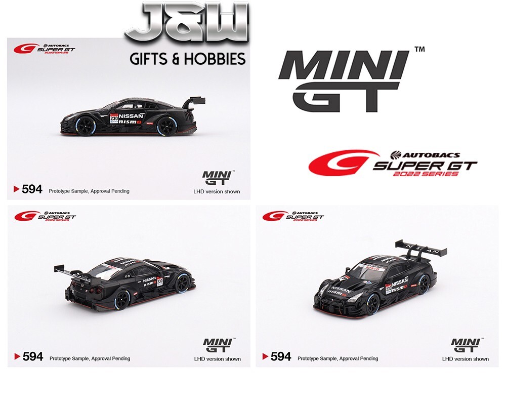 Mini GT Nissan GT-R Nismo GT500 2021 Prototype #230 SUPER GT MGT00594-L 1/64
