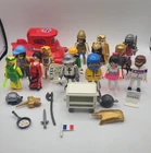 Lot Of 14 Playmobil Figures Plus Accessories Some Vintage Knights Dancers Racers