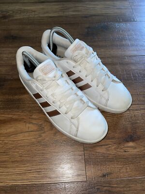 Adidas Women's Advantage AH2142 White Rose Gold Running Shoes Size  Cloudfoam