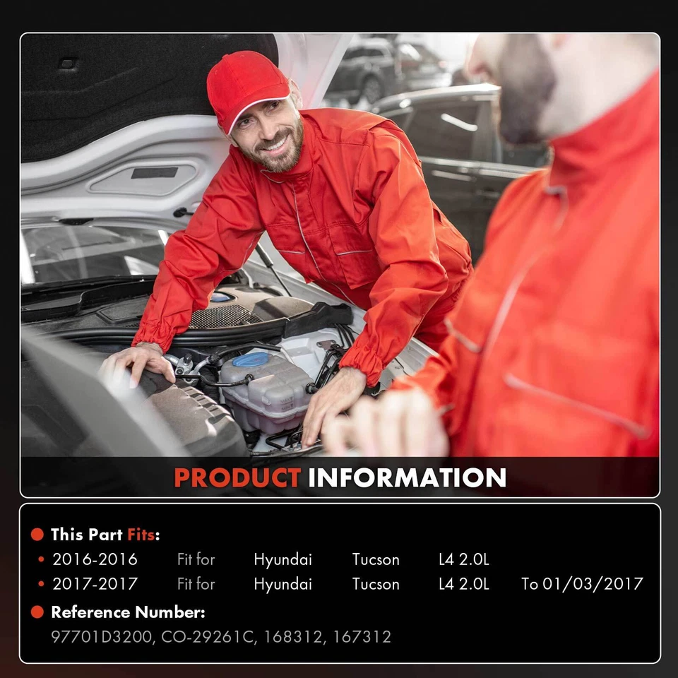 AC Compressor w/ Clutch for Hyundai Tucson 2016-2017 L4 2.0L w/ DVE16 Compressor - Изображение 2 из 4