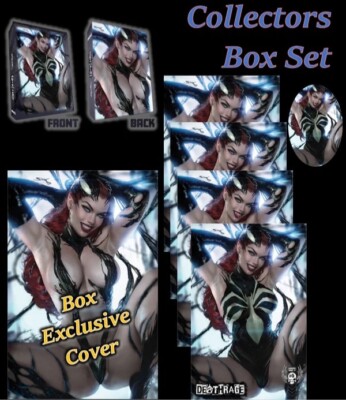 DEATHRAGE #5 SHIKARII GOOP COLLECTOR BOX SET OF FIVE COVERS WITH 6   STICKER NM.