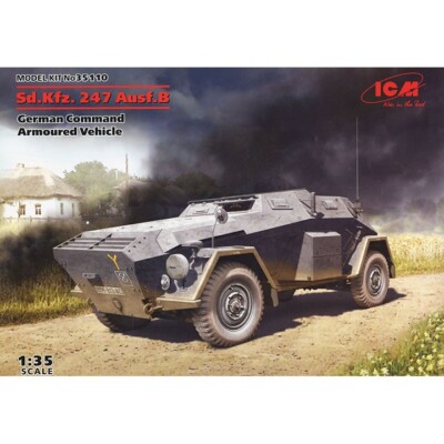 ICM #35110 1/35 Sd.Kfz. 247 Ausf.B, German Command Armoured Vehicle