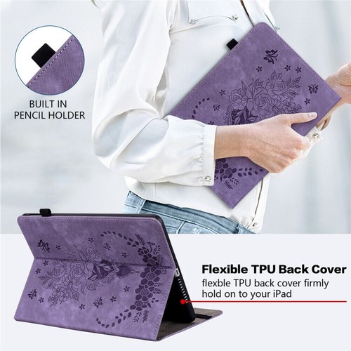 For iPad 11/10/9/8/7/6/5th Gen Mini Air Pro Shockproof Leather Case Smart Cover - Picture 36 of 70