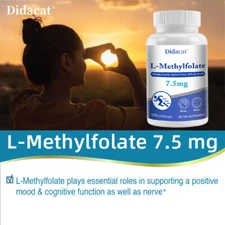 L Methylfolate 7.5mg - 30 To 120 Vegan Capsules - Optimized and Activated