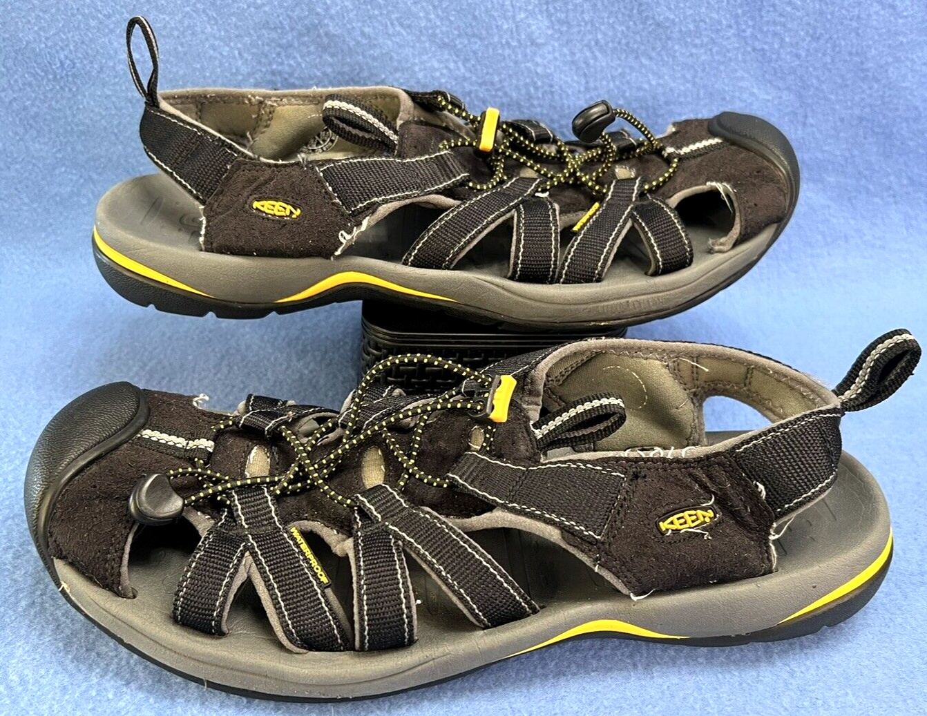 Sandali da uomo Keen Newport punta chiusa impermeabili scarpe sportive acqua taglia 11 5 ottime condizioni