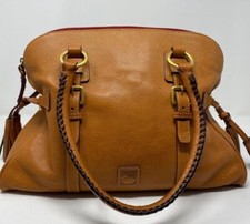 DOONEY BOURKE Natural FLORENTINE Leather Shoulder Hand Bag Satchel Purse Tote