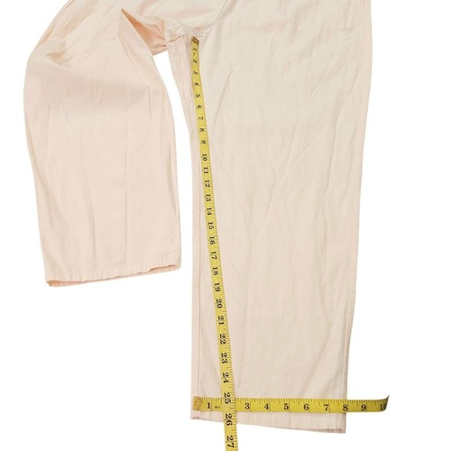 Madewell Jumpsuit Womens XL Light Peach Apron Ruffle Linen Blend Sleeveless  - Bild 11 von 12