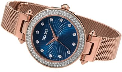 STAUER WOMEN's ROSE GOLD 'SHALL WE DANCE WATCH' - GINGER ROGERS