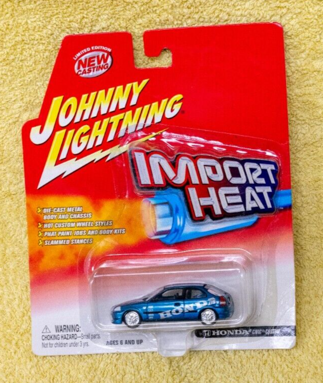 Johnny Lightning Import Heat Blue Honda Civic Custom 1/64 Scale | eBay