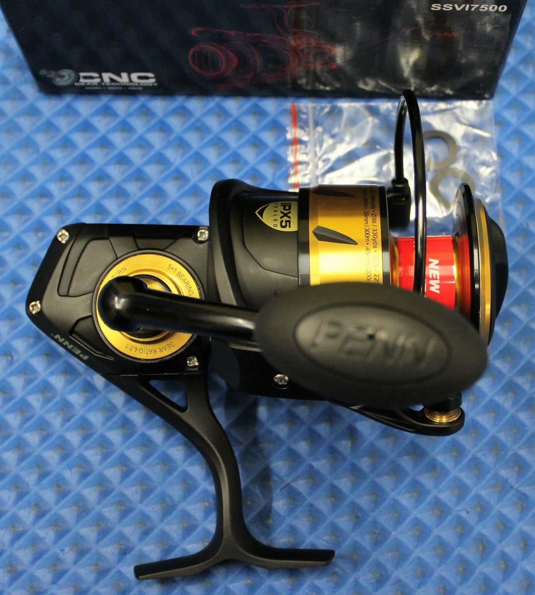 リール PENN SPINFISHER SSVI7500 Penn Spinfisher VI SSV 7500 Spinning Fishing Reel SSVI7500 | eBay