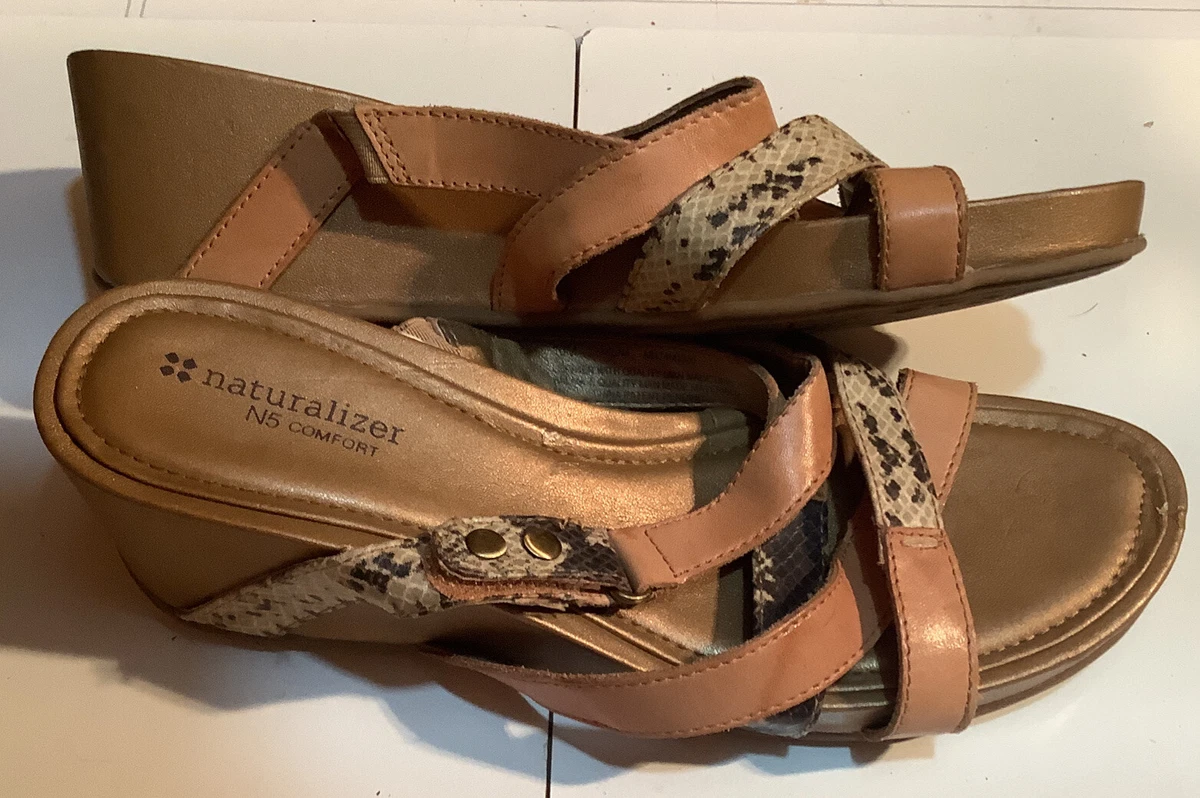 Naturalizer n5 comfort wedge sandals hotsell