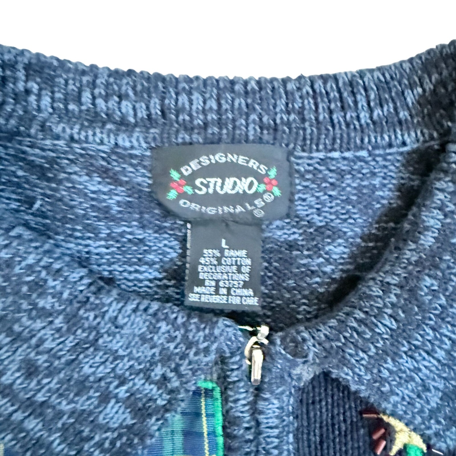 Vintage Designer Studio Snowman Patchwork Christm… - image 6