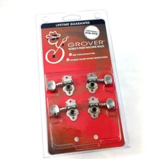 Grover Sta-Tite Nickel Geared Ukulele Uke Tuners/Machines/Tuning Pegs 8N
