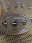 Vintage CARLTON Clear Glass PENGUIN /CUPCAKE Red Lid Jar Canister Storage — photo 4