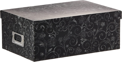 Pioneer Photo Albums B-1BW/CHLKF Chalkboard Floral Design Photo Storage Box - Picture 8 of 12