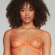NWT Agent Provocateur Pollie Orange Bra 34C