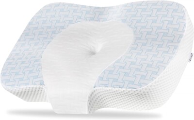 Elviros Cervical Memory Foam Nackenkissen für Seitenschlaf, Kontur...