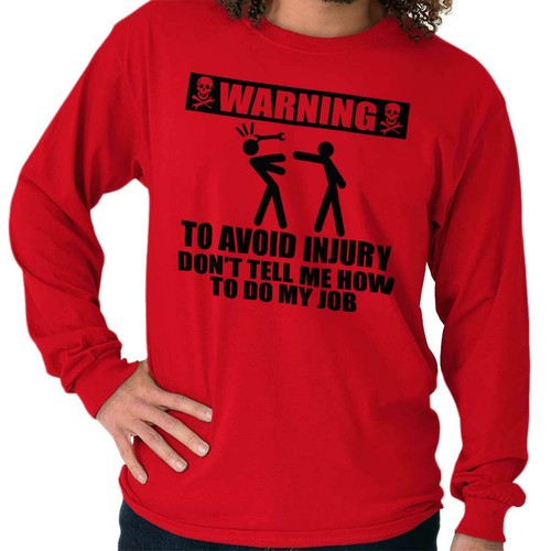 Job Funny Long Sleeve Tshirt Tee 