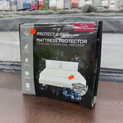 *BRAND NEW* Protect A Bed Cooling Charcoal Infused Mattress Protector Queen Size