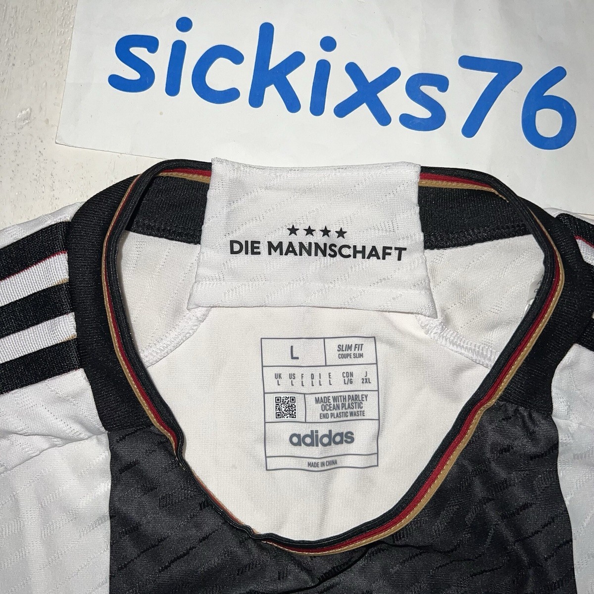 アディダスウェールズ代表ホームシャツLサイズ Adidas Germany 2022 Home Jersey Authentic Players Version Size