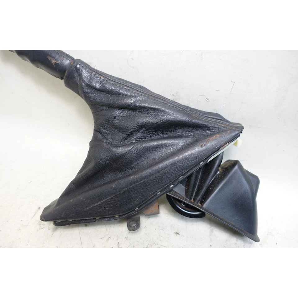88-95 BMW E32 7-Series E34 alavanca de estacionamento freio de mão de emergência couro preto fabricante de equipamento original - Imagem 4 de 4