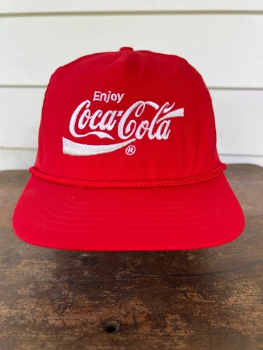 Vintage Red Coca-Cola Snapback Hat X3