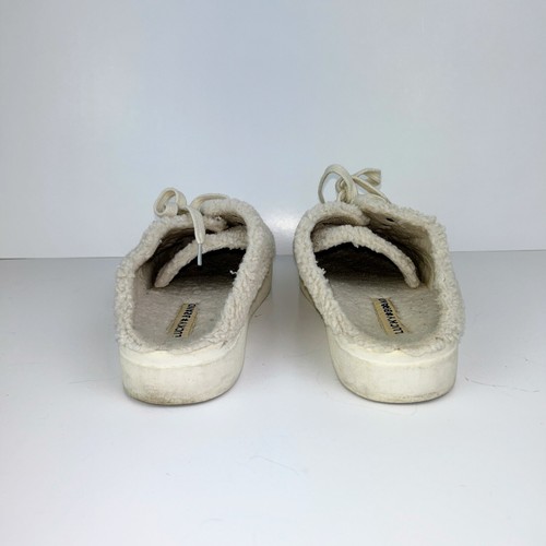 Lucky Brand Tolini Sneakers Faux Shearling Slip On Backless Cream Shoes Women 8 - Picture 5 of 8