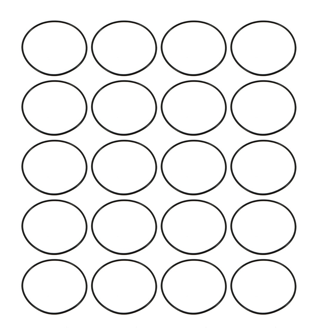 20pcs Black Nitrile Butadiene Rubber NBR O-Ring 40mm Inner Dia 1.2mm Width