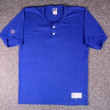 Vintage Russell Athletics Shirts Mens Size M Blue Baseball MLB USA Made